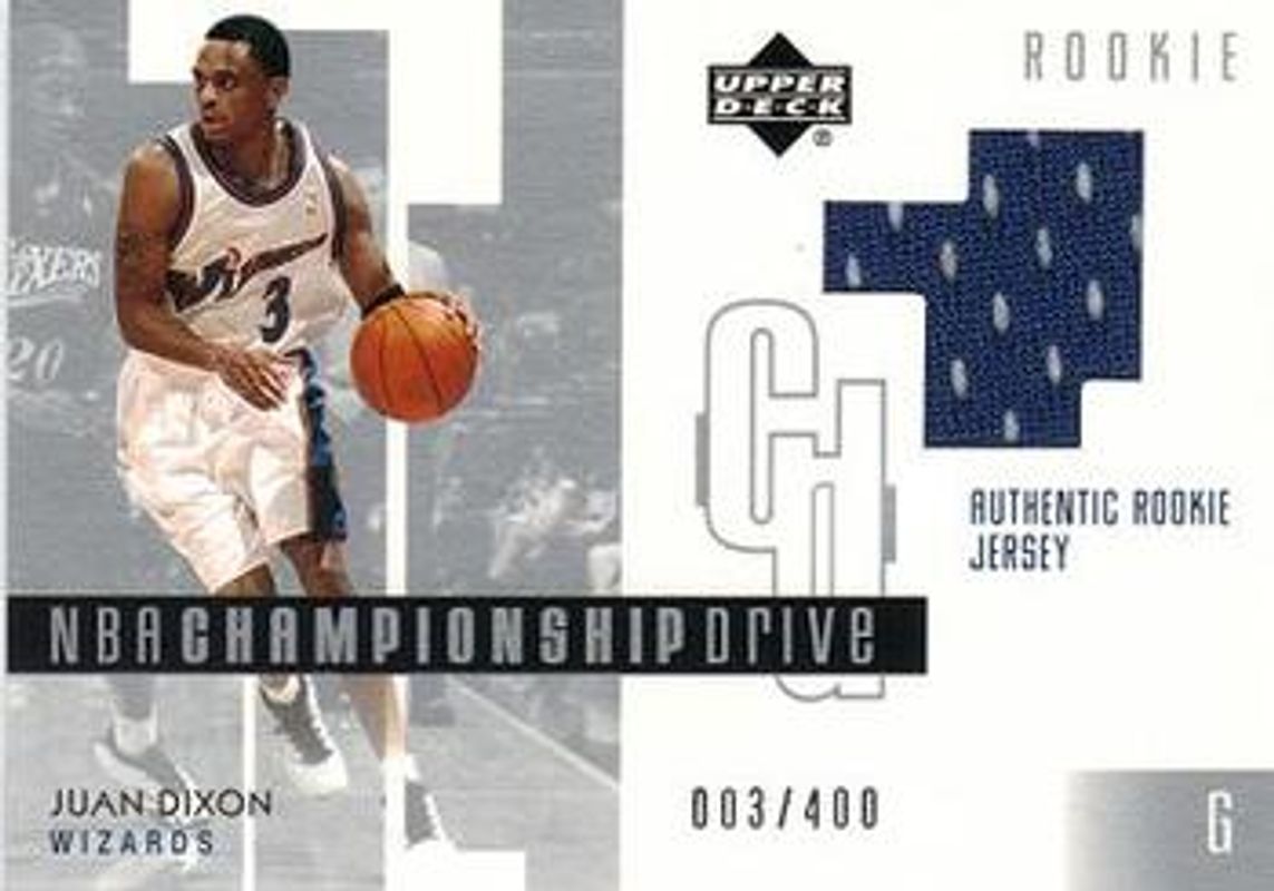 Juan Dixon 2002 Upper Deck Championship Drive #101 Base /400 Rookie RAW