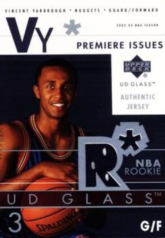 2002 Upper Deck Glass #VY-P Premiere Issues Jersey
