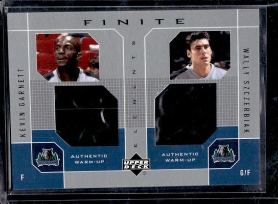 2002 Upper Deck Finite #KG/WS Elements Dual Warm Ups
