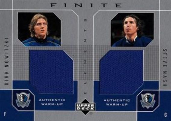 2002 Upper Deck Finite #DN/SN Elements Dual Warm Ups