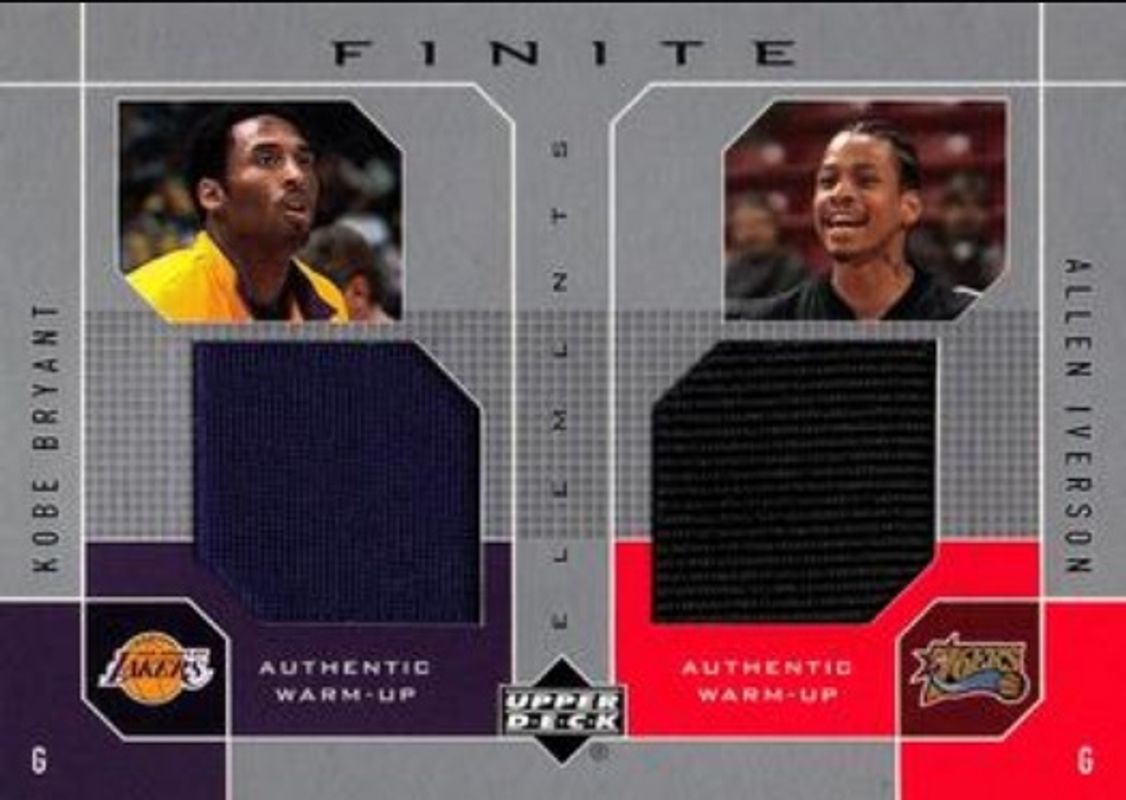 2002 Upper Deck Finite #KB/AI Elements Dual Warm Ups