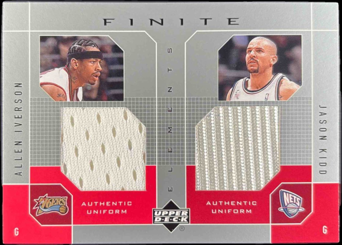 2002 Upper Deck Finite #AI/JK-U Elements Dual Uniforms