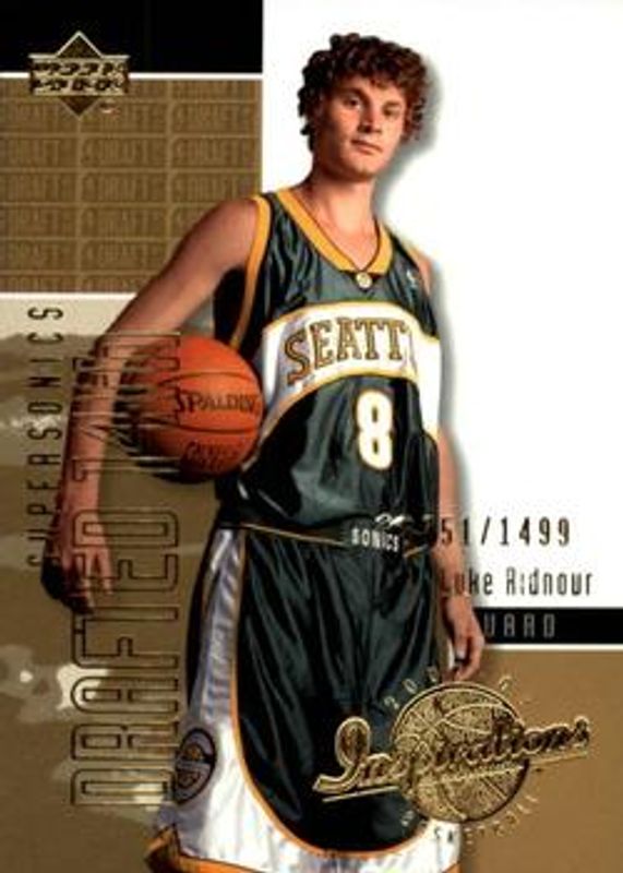 Luke Ridnour 2002 Upper Deck Inspirations #169 Base /499 RAW
