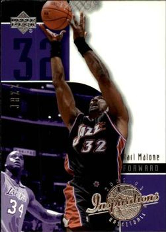 Karl Malone 2002 Upper Deck Inspirations #85 Base /499 RAW