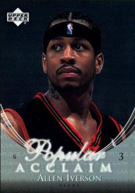 Allen Iverson 2002 Upper Deck Honor Roll #PA11 Popular Acclaim RAW
