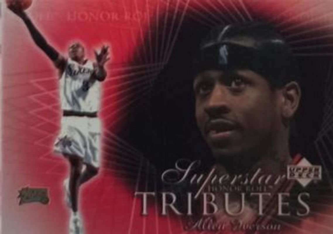 Allen Iverson 2002 Upper Deck Honor Roll #ST5 Superstar Tributes RAW