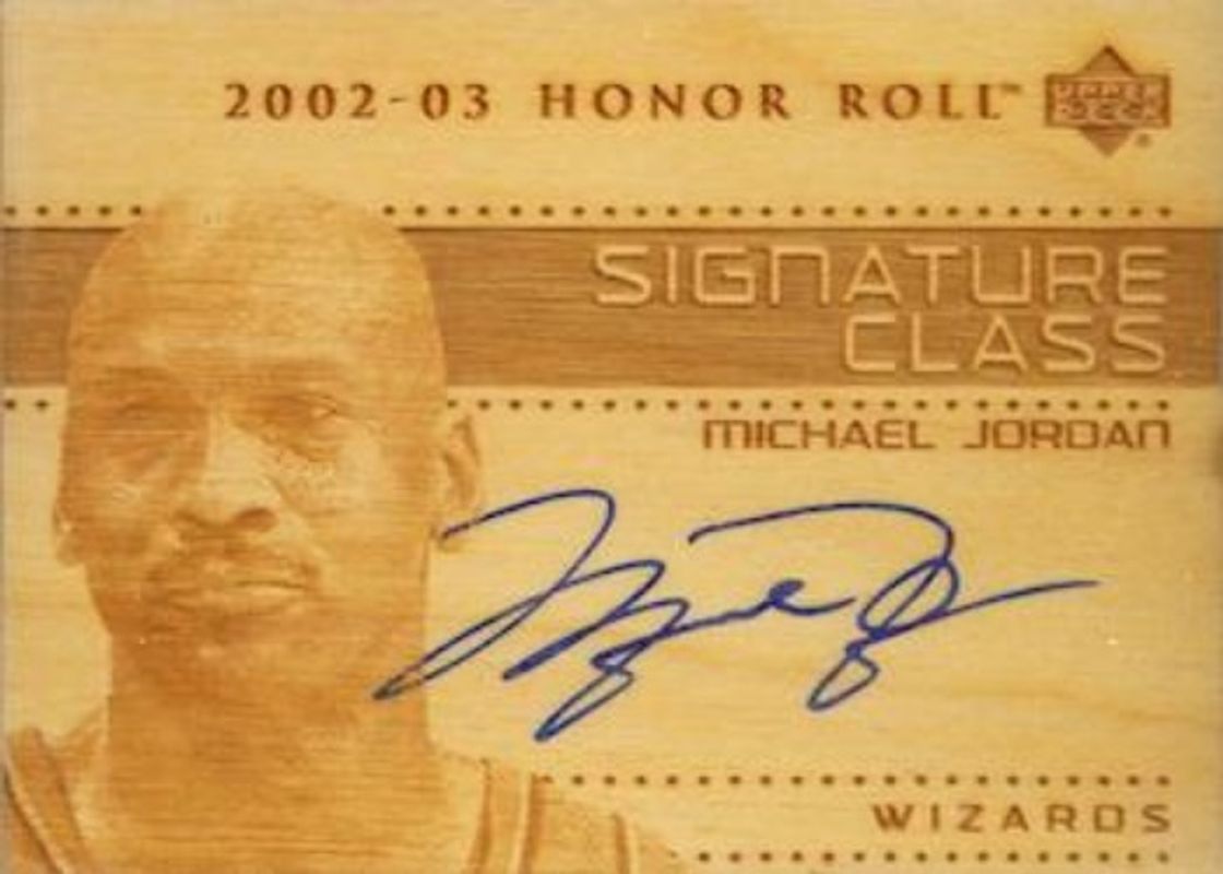 Michael Jordan 2002 Upper Deck Honor Roll #MJ-S Signatures Class RAW