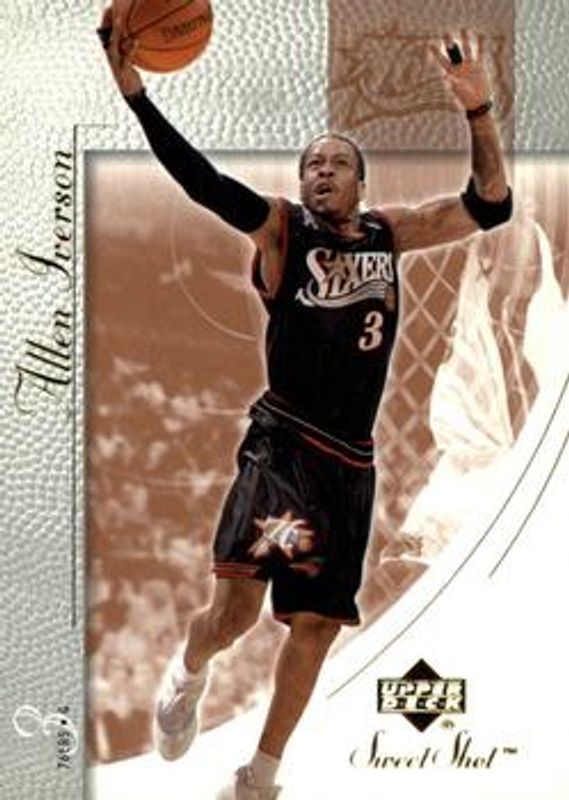 Allen Iverson 2002 Upper Deck Sweet Shot #62 Base /999 RAW