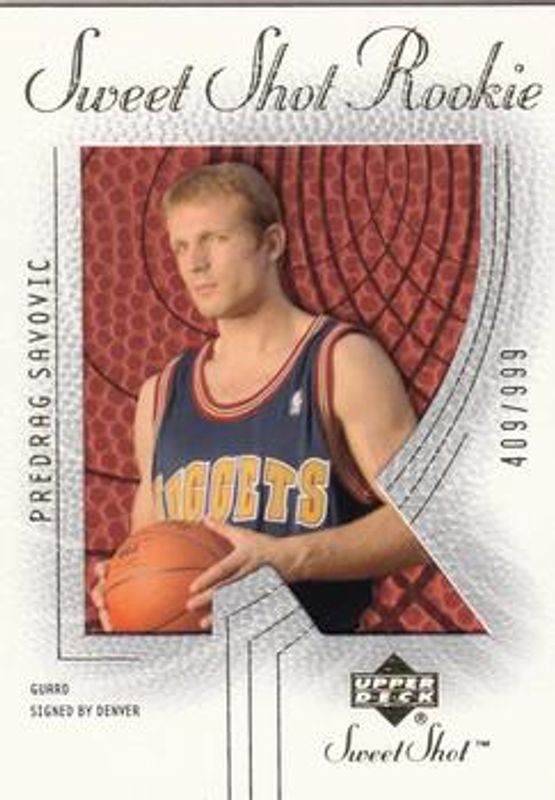 2002 Upper Deck Sweet Shot #94 Base /999