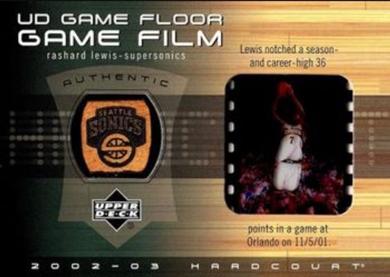 2002 Upper Deck Hardcourt #RL-FF UD Game Floor Film