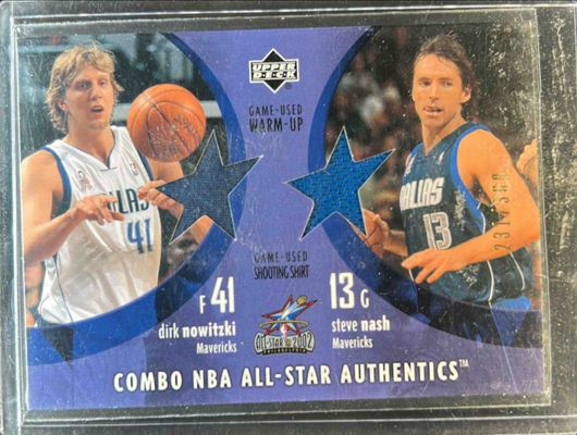 2002 Upper Deck #DN/SN Combo NBA All Star Authentics /300