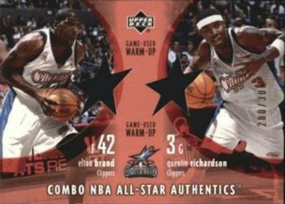 2002 Upper Deck #EB/QR Combo NBA All Star Authentics /300