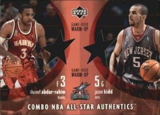 2002 Upper Deck #SA/JK Combo NBA All Star Authentics /300