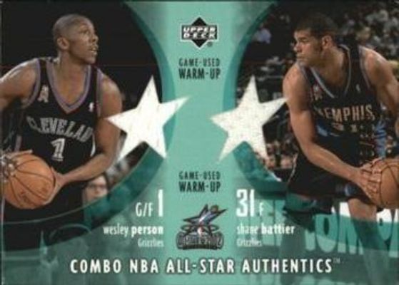 2002 Upper Deck #WP/SB Combo NBA All Star Authentics /300