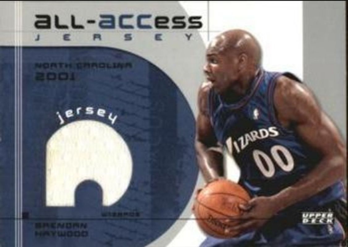 Brendan Haywood 2002 Upper Deck #A-BH All Access Jerseys RAW