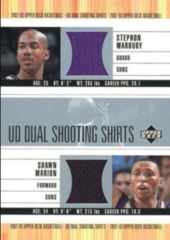 2002 Upper Deck #SM/SM-S UD Dual Shooting Shirts