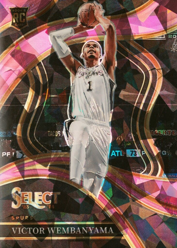 Victor Wembanyama 2023 Select #288 Courtside Pink Cracked