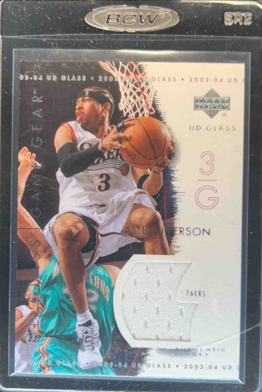Allen Iverson 2003 Upper Deck Glass #GG-AI Game Gear RAW