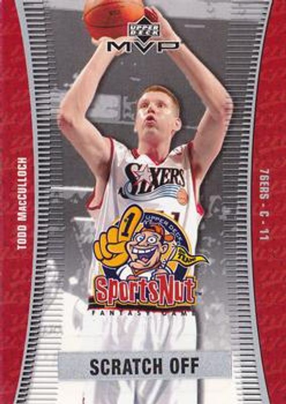 2003 Upper Deck MVP #SN60 Sportsnut Fantasy