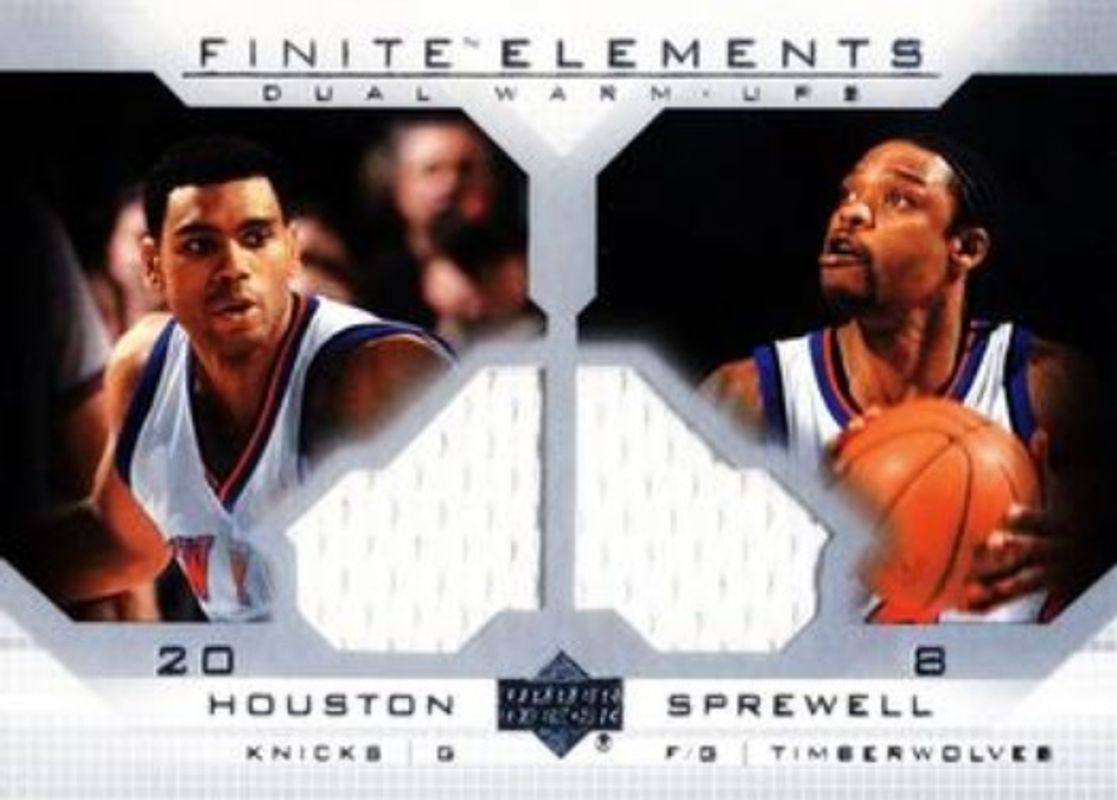 2003 Upper Deck Finite #FE4 Elements Dual Warmups /50
