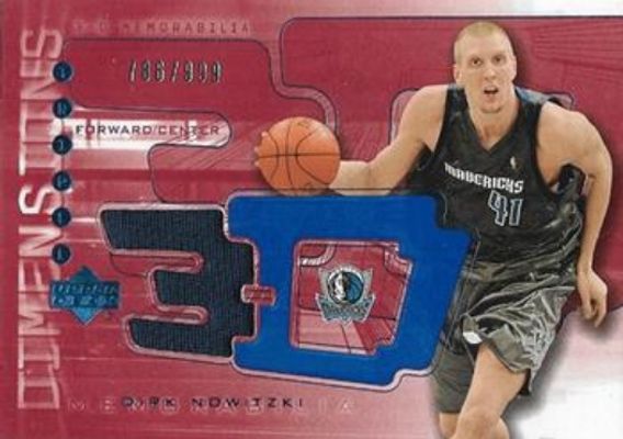 2003 Upper Deck Triple Dimensions #3DW41 3-D Warmups /999