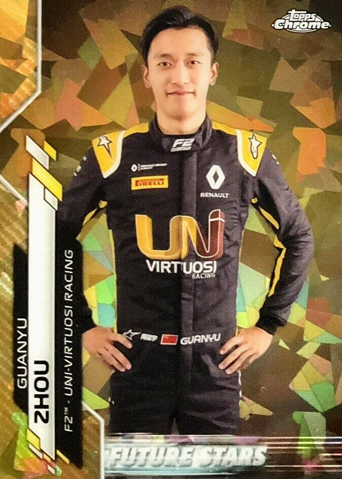 Zhou Guanyu 2020 Topps Chrome Formula 1 Sapphire Edition #43