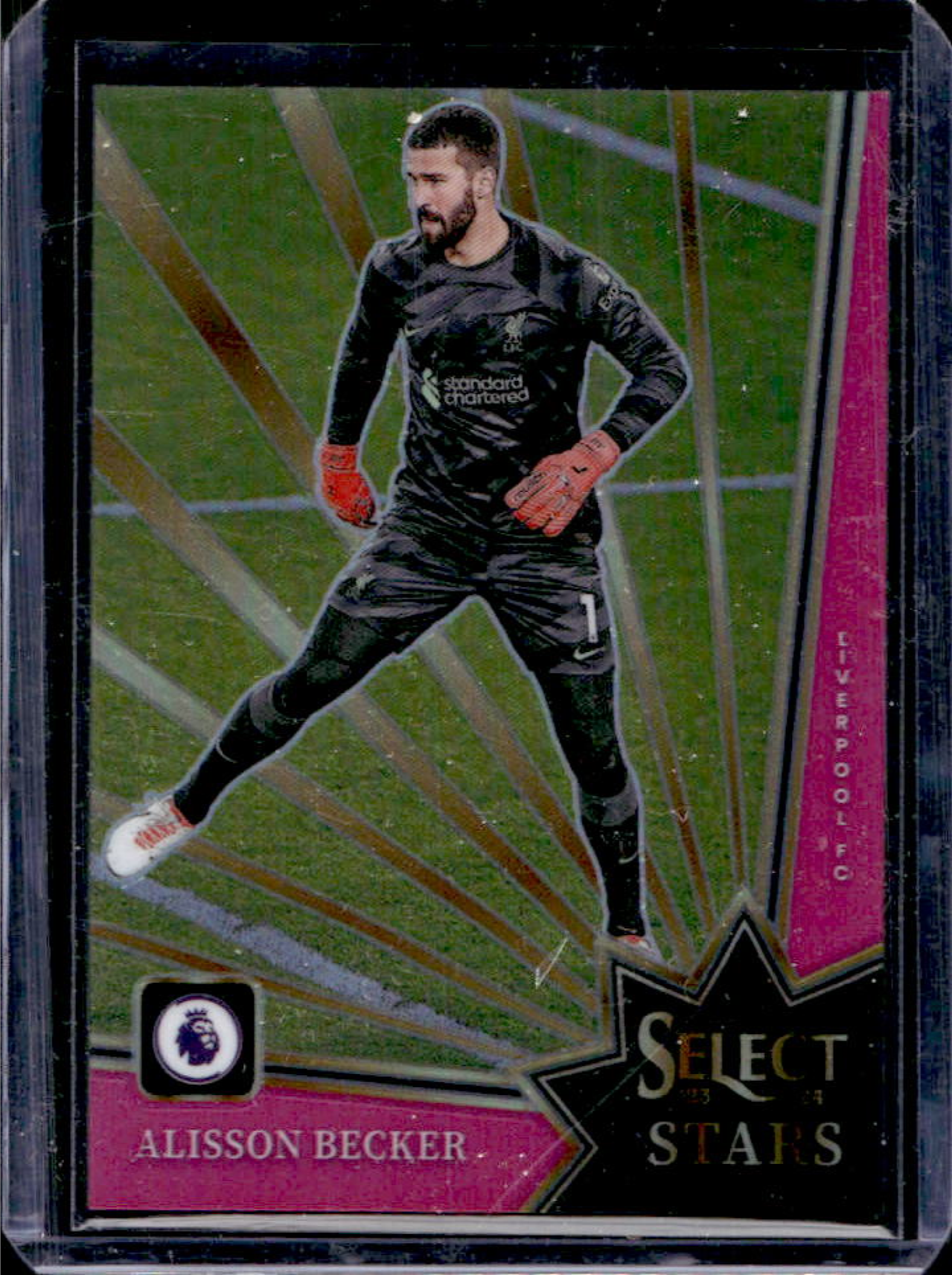 Alisson Becker 2023 Select Premier League #22 Select Stars Pink /25 ...