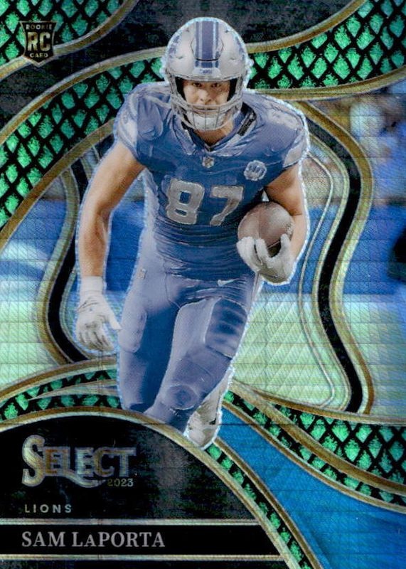 Sam LaPorta 2023 Select #221 Club Level Dragon Scale /70 Rookie RAW