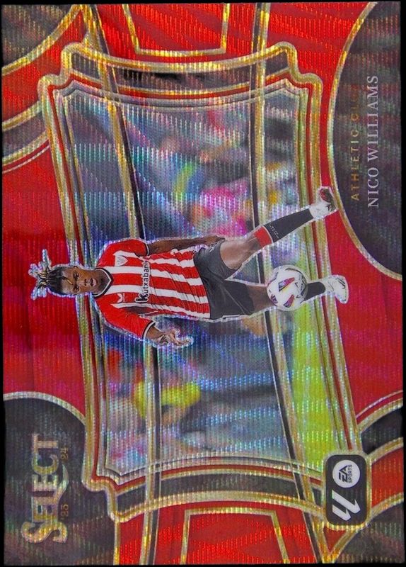 Nico Williams 2023 Select La Liga #235 Red Wave /65 RAW