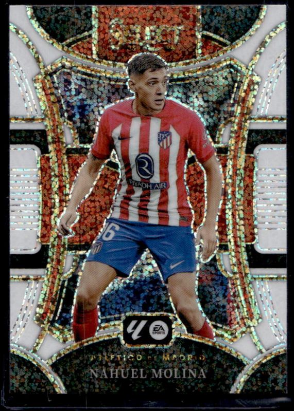 Nahuel Molina 2023 Select La Liga #115 White Sparkle RAW