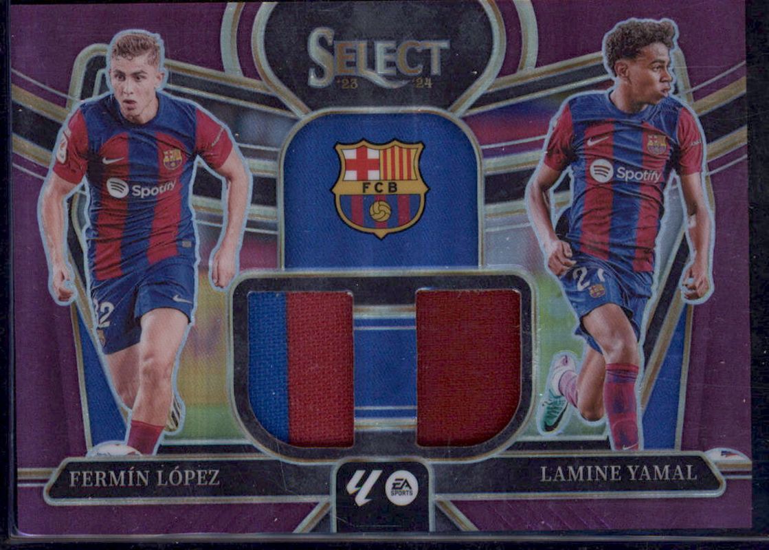 2023 Select La Liga #DS-LY Dual Swatches Purple /49