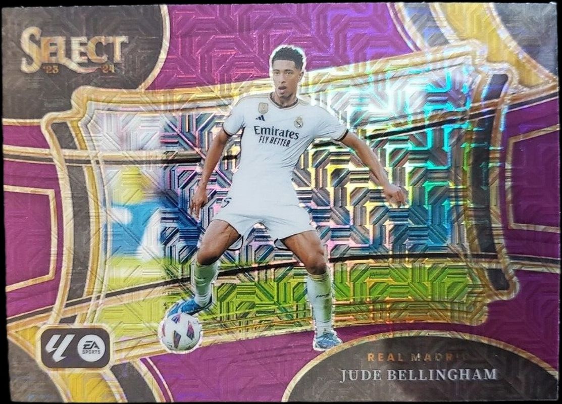 Jude Bellingham 2023 Select La Liga #209 Purple Mojo RAW