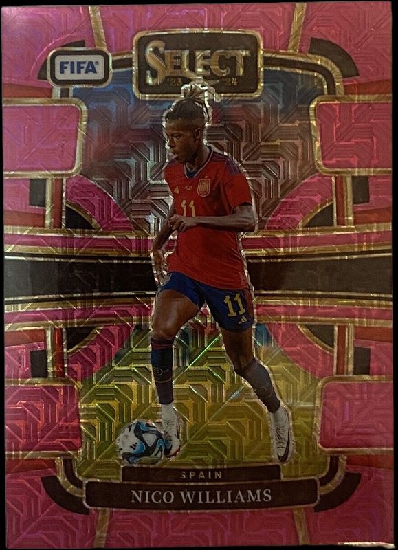 Nico Williams 2023 Select La Liga #3 Pink Mojo /115 RAW