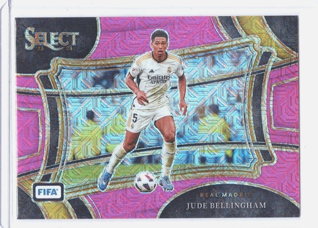 Jude Bellingham 2023 Select La Liga #209 Pink Mojo /115 RAW