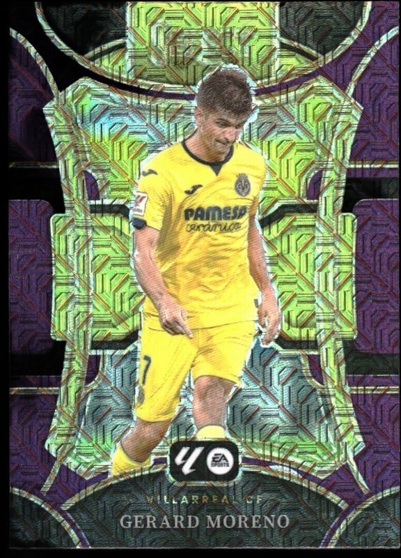 Gerard Moreno 2023 Select La Liga #199 Purple Mojo RAW
