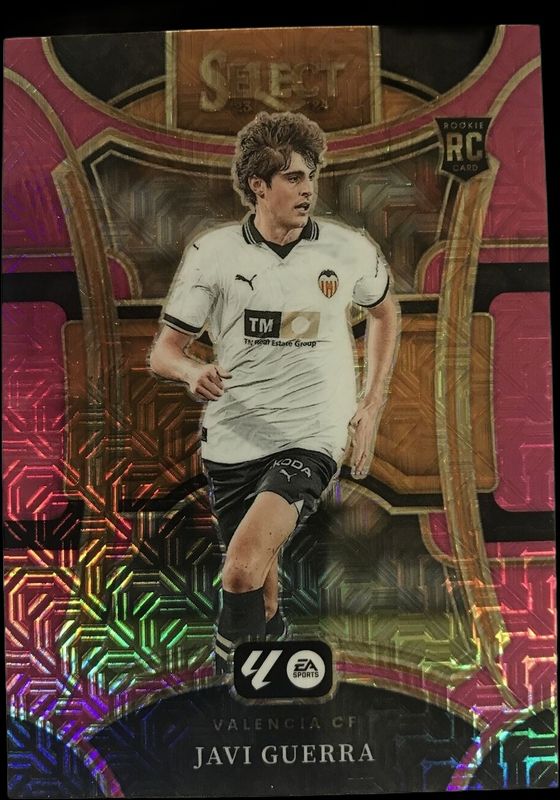 Javi Guerra 2023 Select La Liga #195 Pink Mojo /115 Rookie RAW