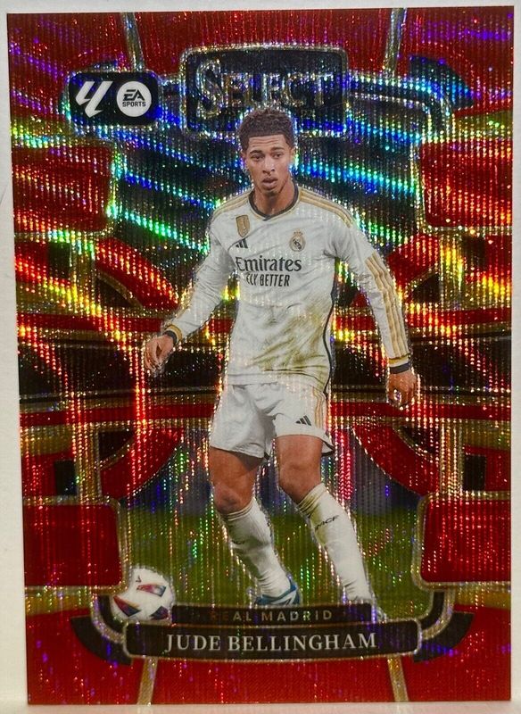 Jude Bellingham 2023 Select La Liga #69 Red Wave /65 RAW