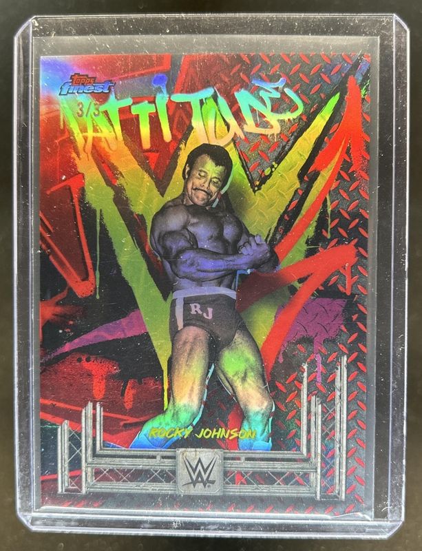 2025 Topps Finest WWE #288 Rare - Red Refractor /3