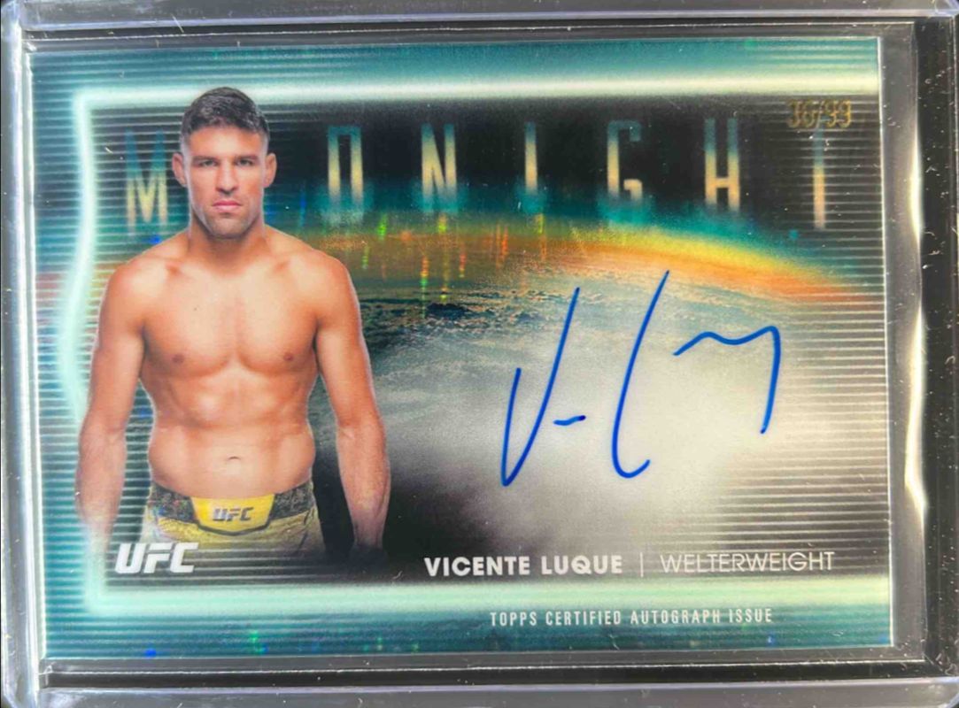 2025 Topps Midnight UFC #HNS-VL Horizon Signatures - Twilight /99