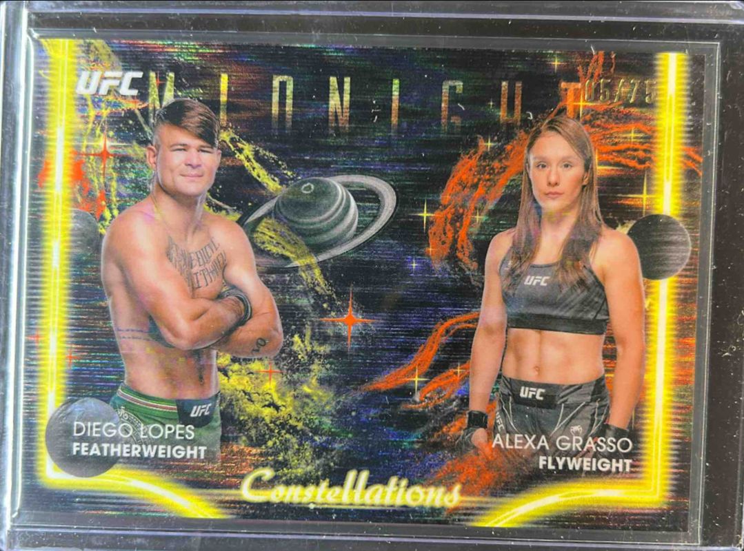 Alexa Grasso 2025 Topps Midnight UFC #CS-3 Constellations - Dusk /75 RAW