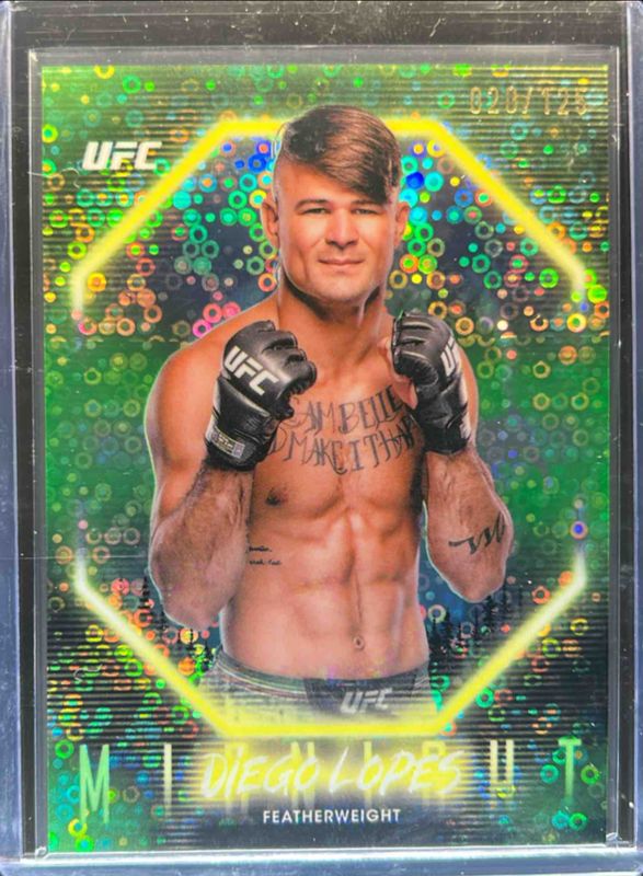 Diego Lopes 2025 Topps Midnight UFC #100 Morning /125 RAW