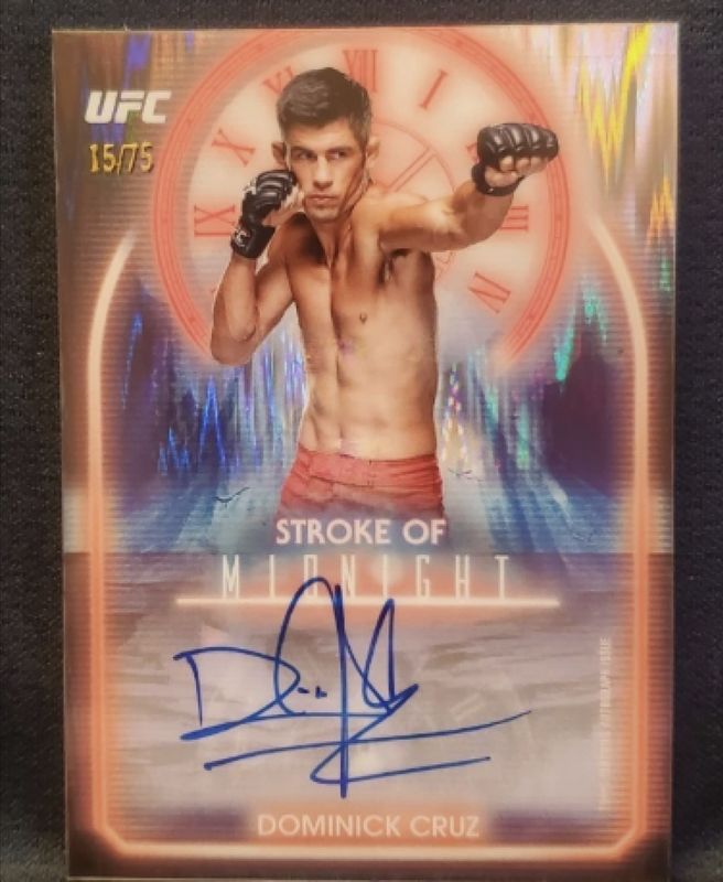 2025 Topps Midnight UFC #SMA-DC Stroke of Midnight - Dusk /75