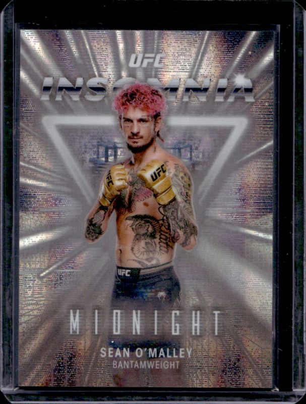 Sean O'Malley 2025 Topps Midnight UFC #IN-5 Insomnia - Moon Beam RAW