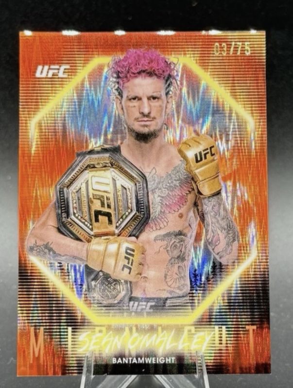 Sean O'Malley 2025 Topps Midnight UFC #16 Dusk /75 RAW