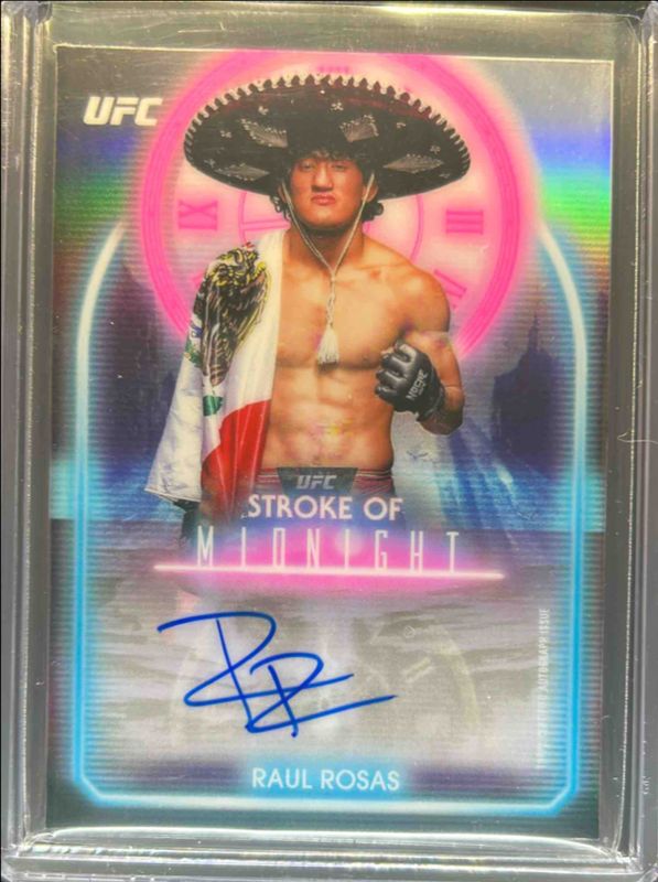Raul Rosas Jr. 2025 Topps Midnight UFC #SMA-RR Stroke of Midnight RAW