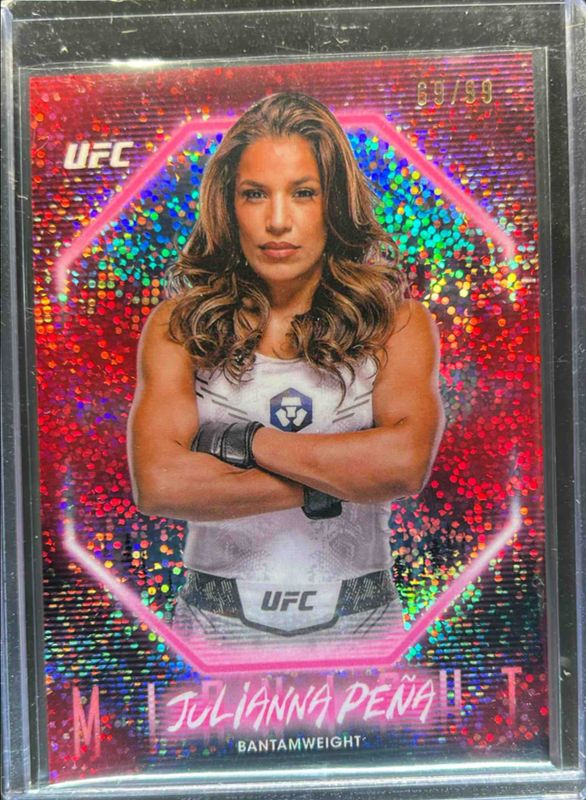 Julianna Pena 2025 Topps Midnight UFC #88 Twilight /99 RAW