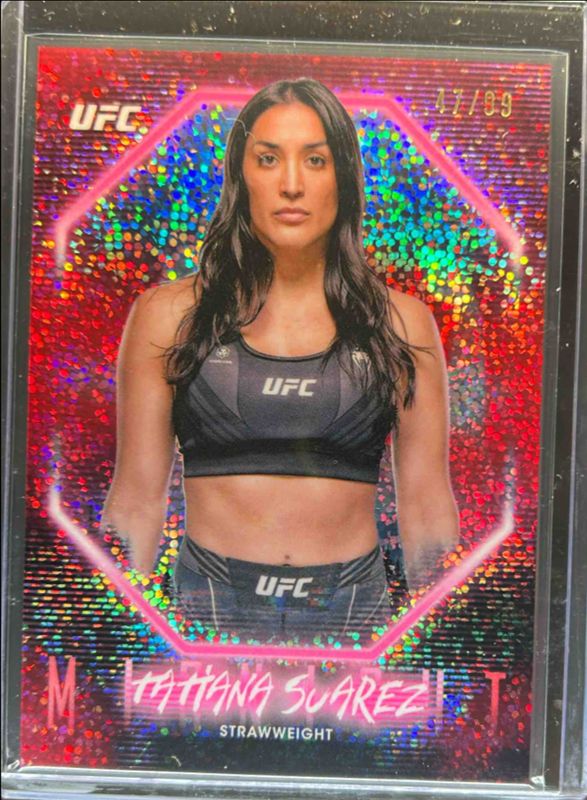 Tatiana Suarez 2025 Topps Midnight UFC #77 Twilight /99 RAW