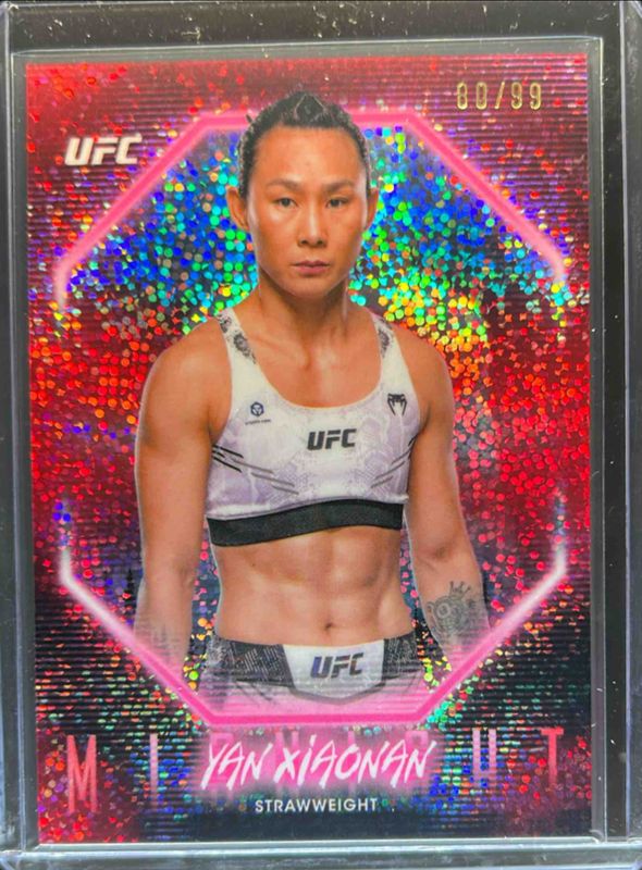 Yan Xiaonan 2025 Topps Midnight UFC #45 Twilight /99 RAW