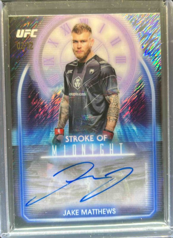 2025 Topps Midnight UFC #SMA-JM Stroke of Midnight - Midnight /12