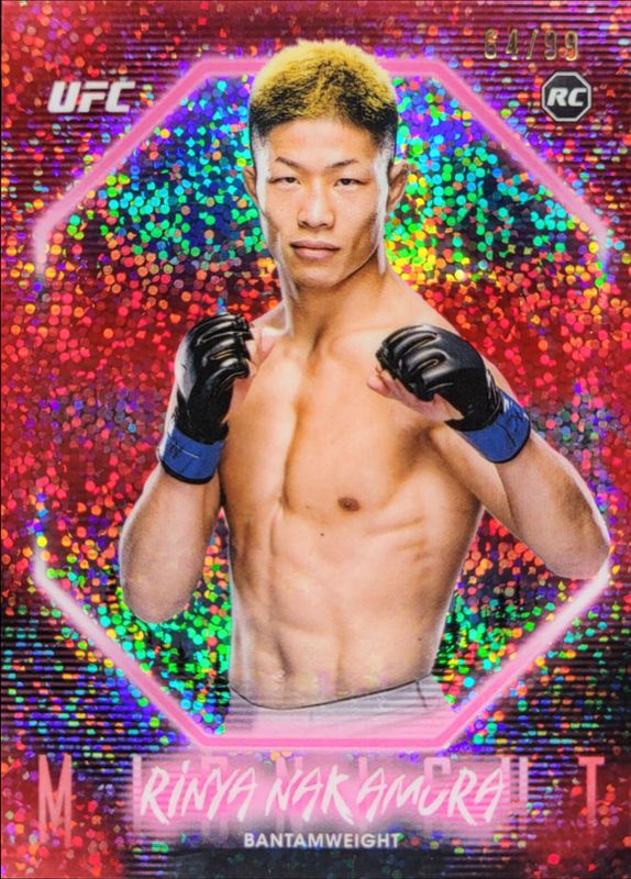 Rinya Nakamura 2025 Topps Midnight UFC #27 Twilight /99 Rookie RAW